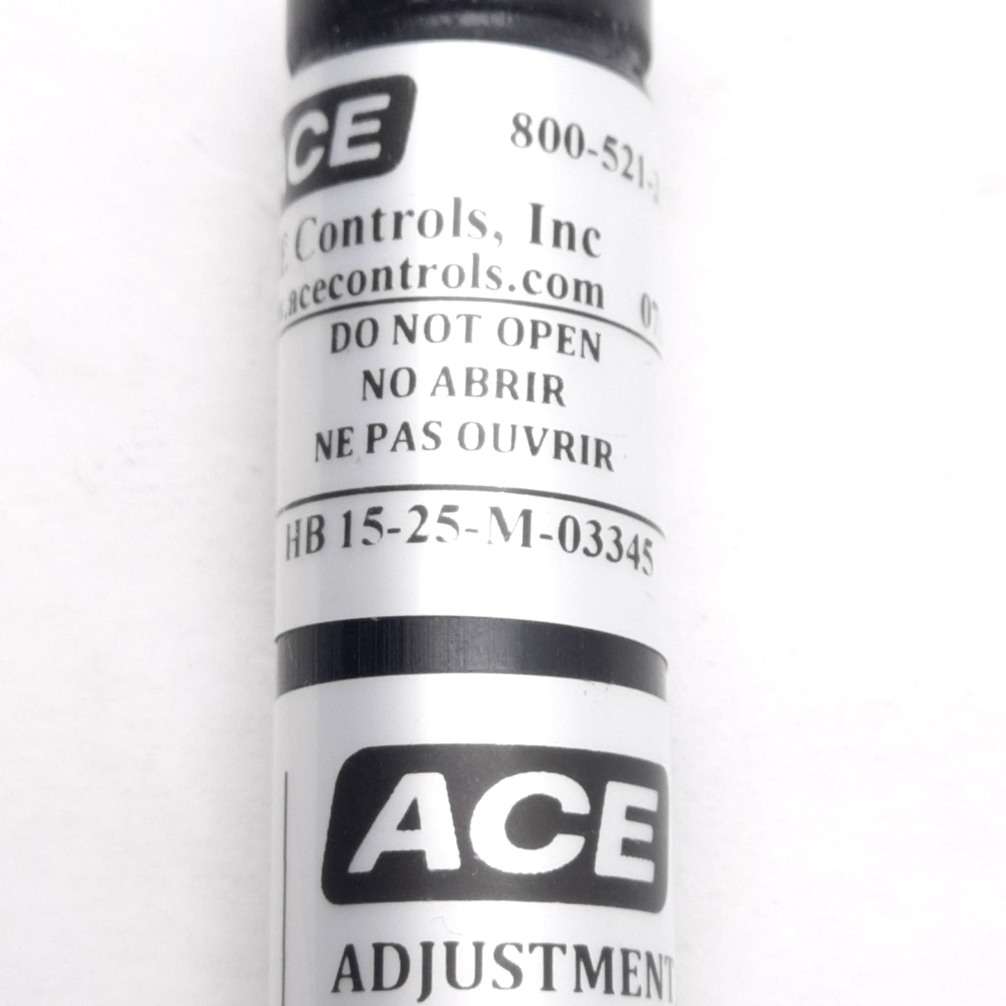 Used Ace Controls HB-15-25-M Hydraulic Damper, ø15mm Body, 25mm Stroke, 150N