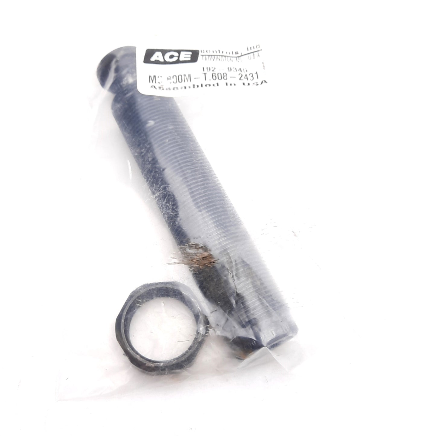 Used Ace Controls MC600M Shock Absorber, M25x1.5, 1200in-lbs/cycle, 10mm Stroke