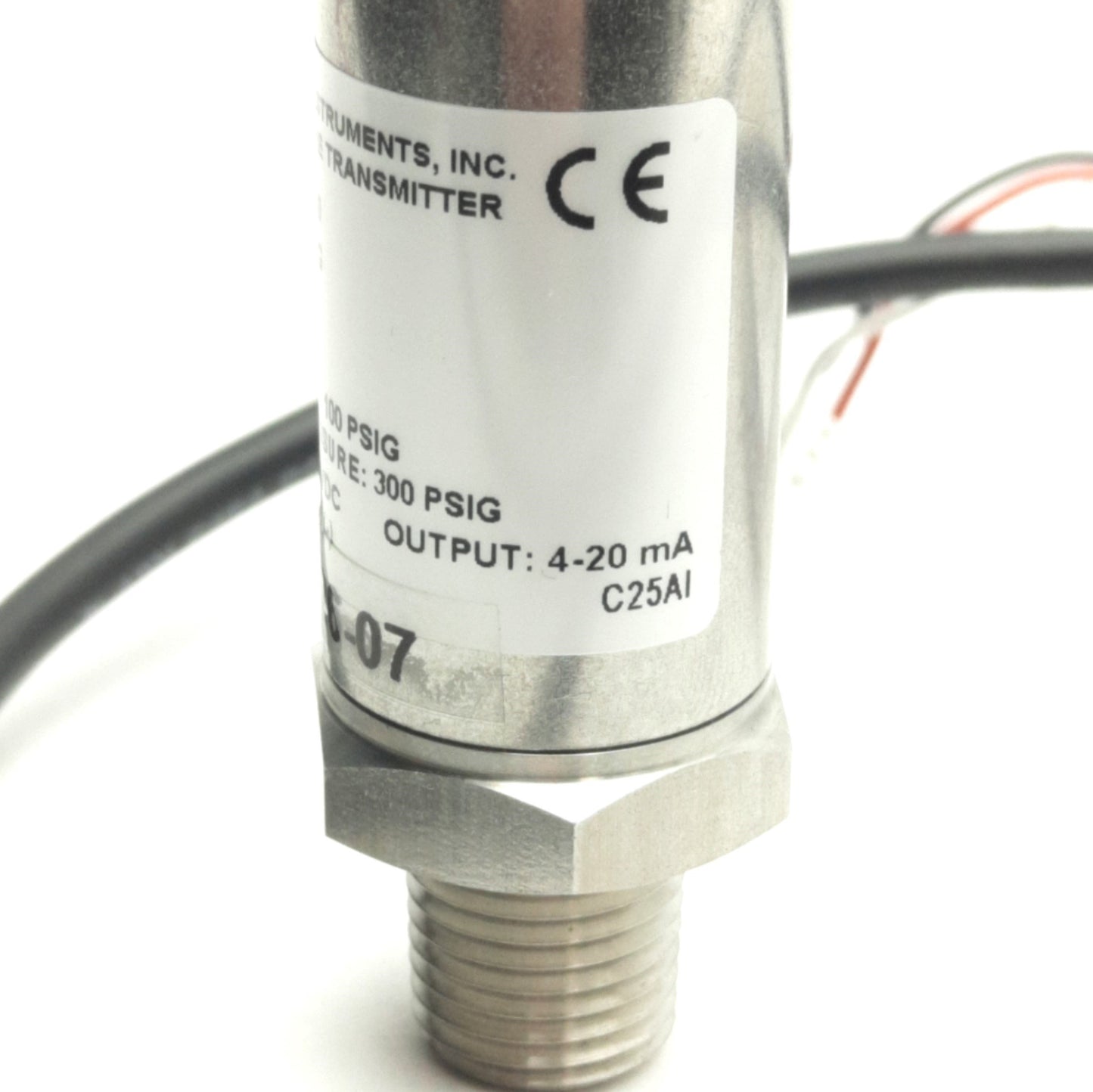 New – Open box Dwyer 174593-00 Pressure Transmitter 0-75Psig, 4-20mA Output, 1/4" NPT, 10-30VDC