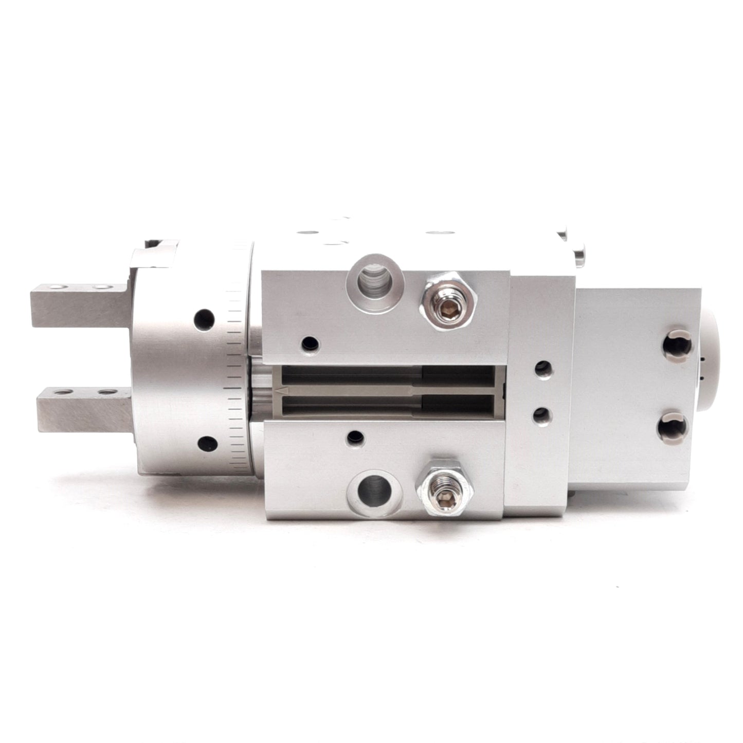 New SMC MRHQ25D-90S-N Rotary Air Gripper, ø25mm Bore, 90deg Rotation, M5x0.8 Ports