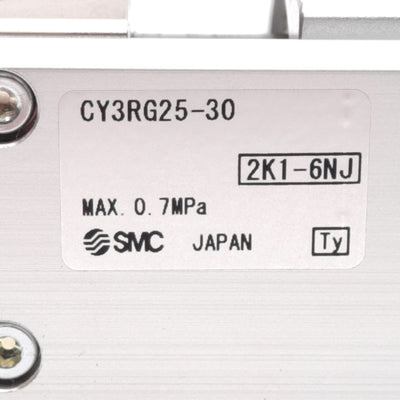 New SMC CY3RG25-30 Rodless Cylinder, ø25mm Bore, 30mm Stroke, Rc1/8, 0.7MPa, 363N