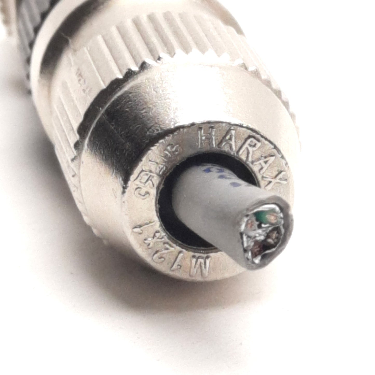 Used Lot of 3 L-Com M12FT4AM Field Wireable Connector, M12 4-Pin Male, 32V 4A, A-Code