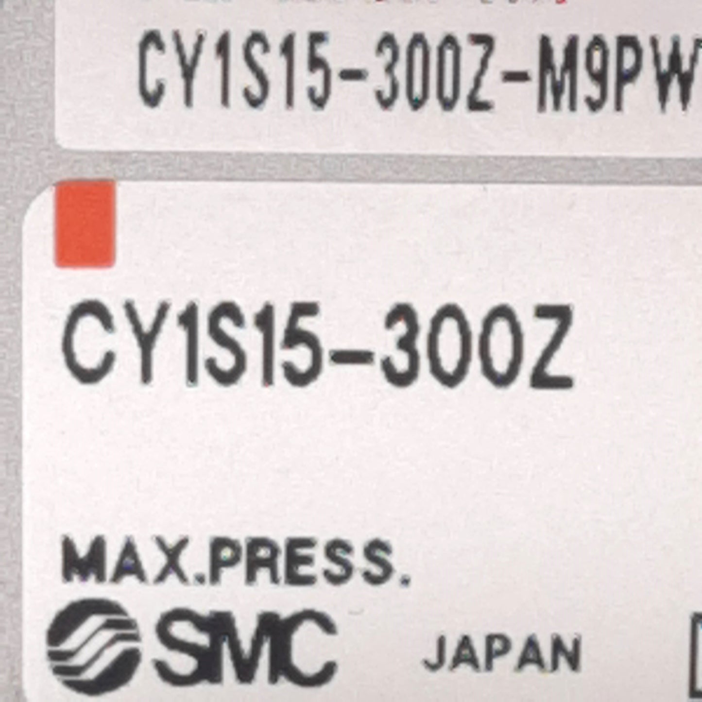 New SMC CY1S15-300Z Rodless Cylinder ø15mm Bore, 300mm Stroke, 0.18-0.7MPa, M5x0.8