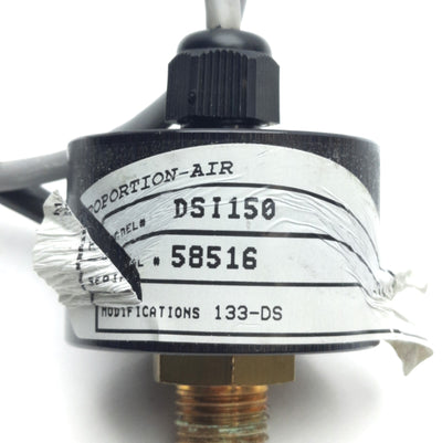 Proportion Air DSI150 Pressure Transducer Vac to 150 Psi 1/4" NPT, 4-20mA Output