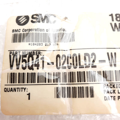 New SMC VV5Q41-02C0LD2-W Manifold Assembly, 2-Station, Rc1/2 Ports, 1.0MPa, 3m Cable