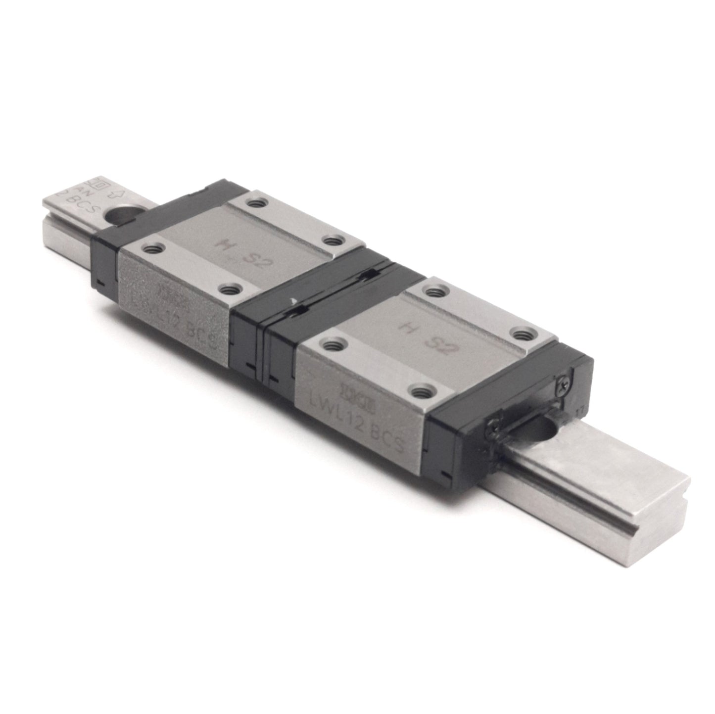 Used Lot of 2 IKO LWL12BCS Linear High Carbon Slide w/ 105mm Rail, 4290N Max Load