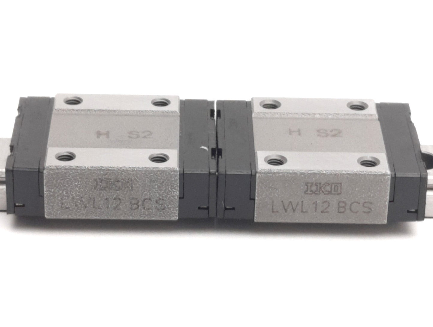 Used Lot of 2 IKO LWL12BCS Linear High Carbon Slide w/ 105mm Rail, 4290N Max Load