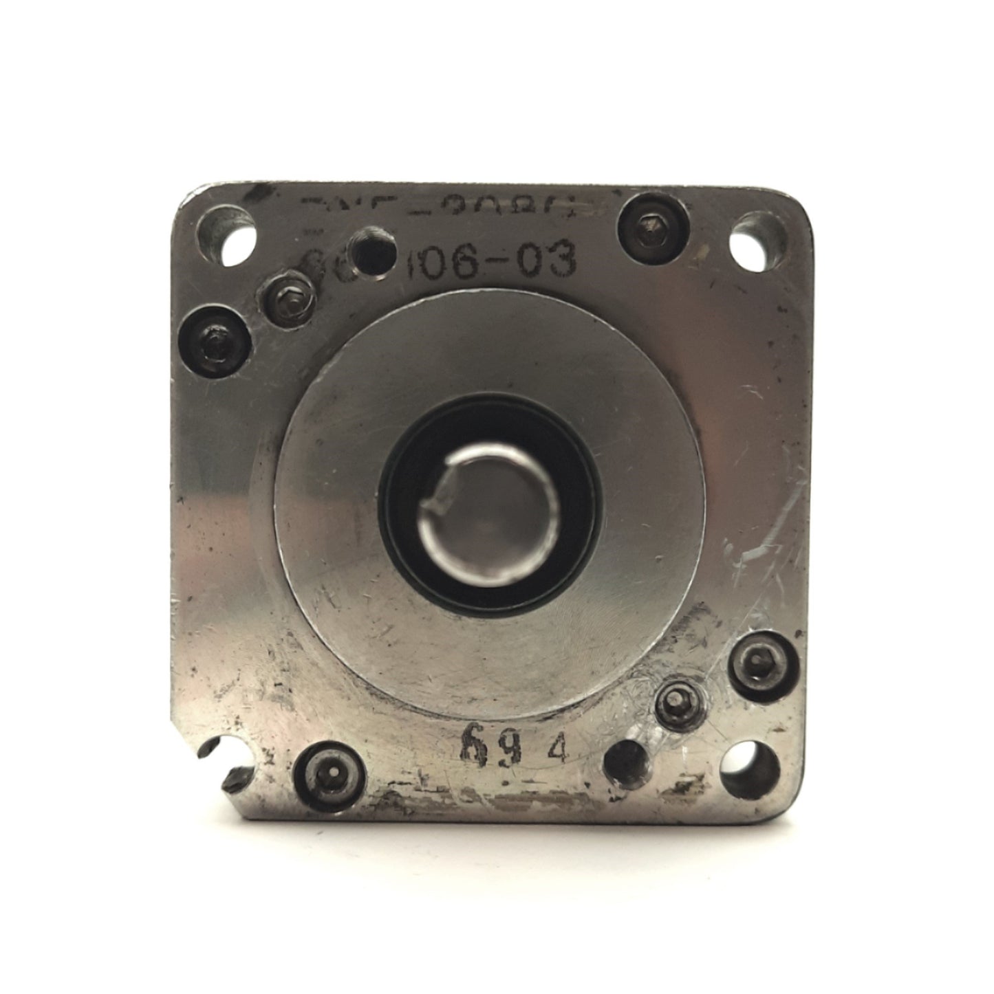 Used Emerson DXE-208C Rev.A2 AC Servo Motor, 0.47HP, 5000RPM, 240VAC, NEMA23 *Corner*