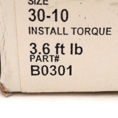 New B-LOC B0301 SD10 Series 30-10 Shrink Disc 177-407ft-lbs Torque, 30mm ID, 60mm OD