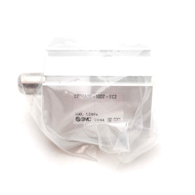 New SMC CDQ2A20-10DZ-XC2 Compact Cylinder ø20mm Bore, 10mm Stroke, 1.0MPa, M5x0.8