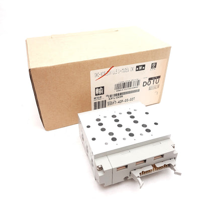 New SMC SS5Y7-42P-03-02T Manifold Block 26-Pin Flat Connector, 1/4in NPTF Ports