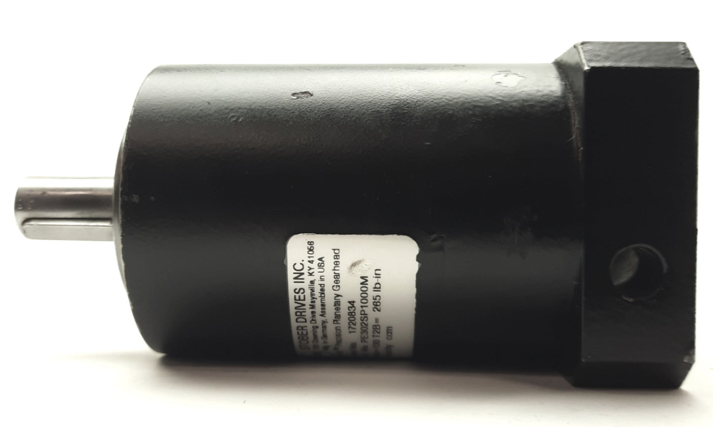 Used STOBER PE302SP1000M Planetary Gearbox 100:1 14/16mm Shaft 265lb-in 70mm Frame
