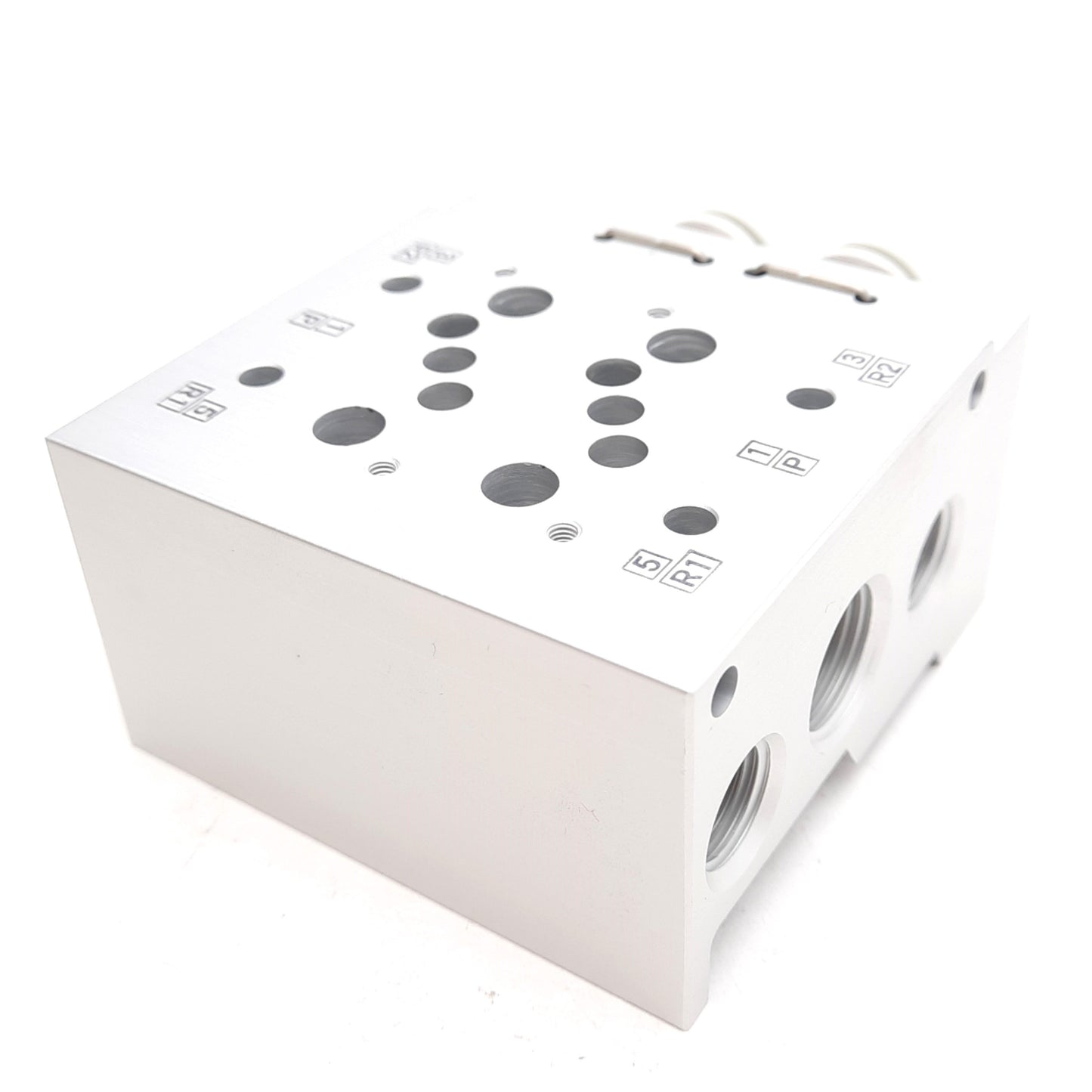 New SMC VV5QZ35-02C10C Base Mounted Manifold, 2 Stations, ø10mm One-Touch Ports