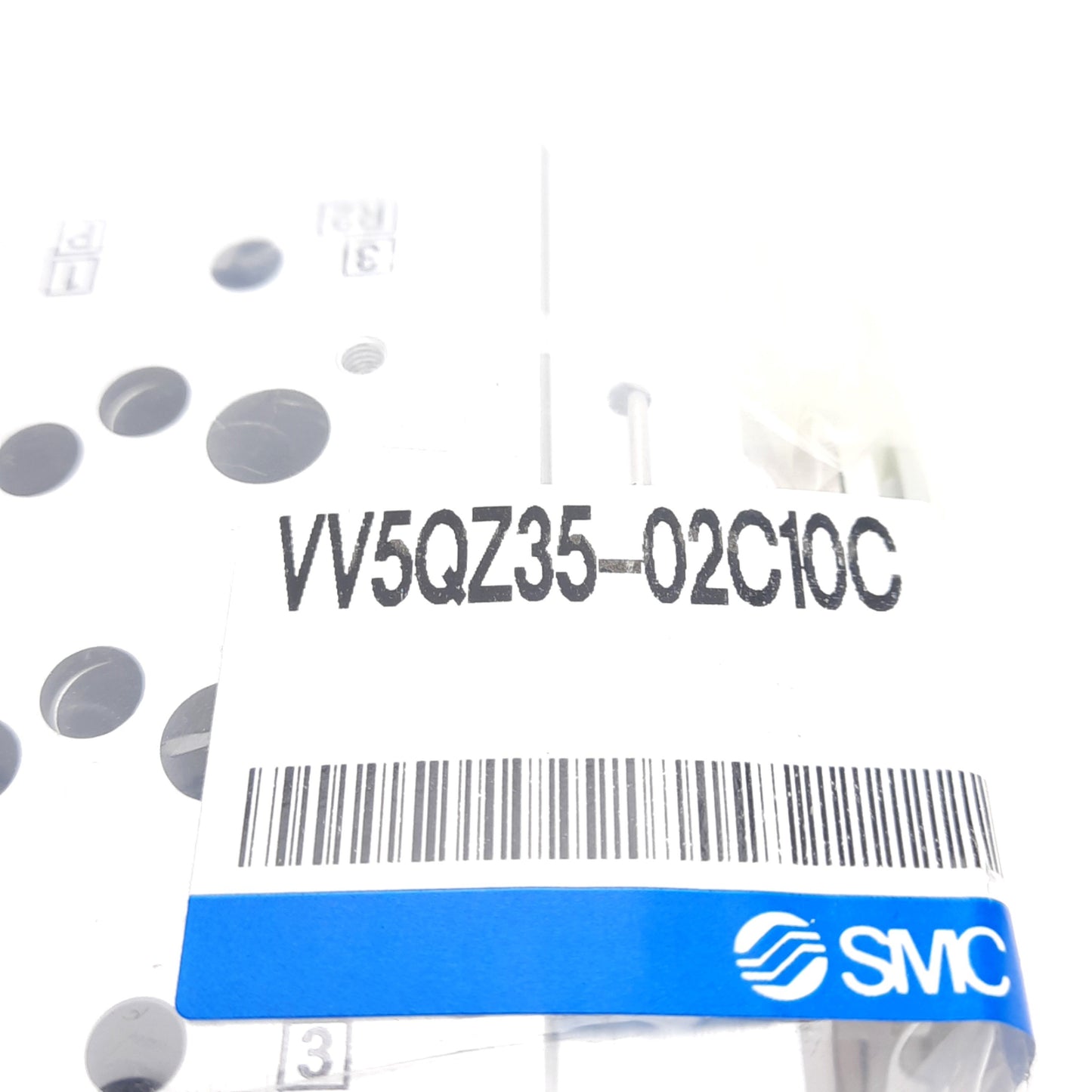 New SMC VV5QZ35-02C10C Base Mounted Manifold, 2 Stations, ø10mm One-Touch Ports