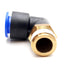 New Lot of 5 SMC KQL16-04S KQ One-Touch Elbow Fitting, ø16mm P2C Port, Rc1/2 Male
