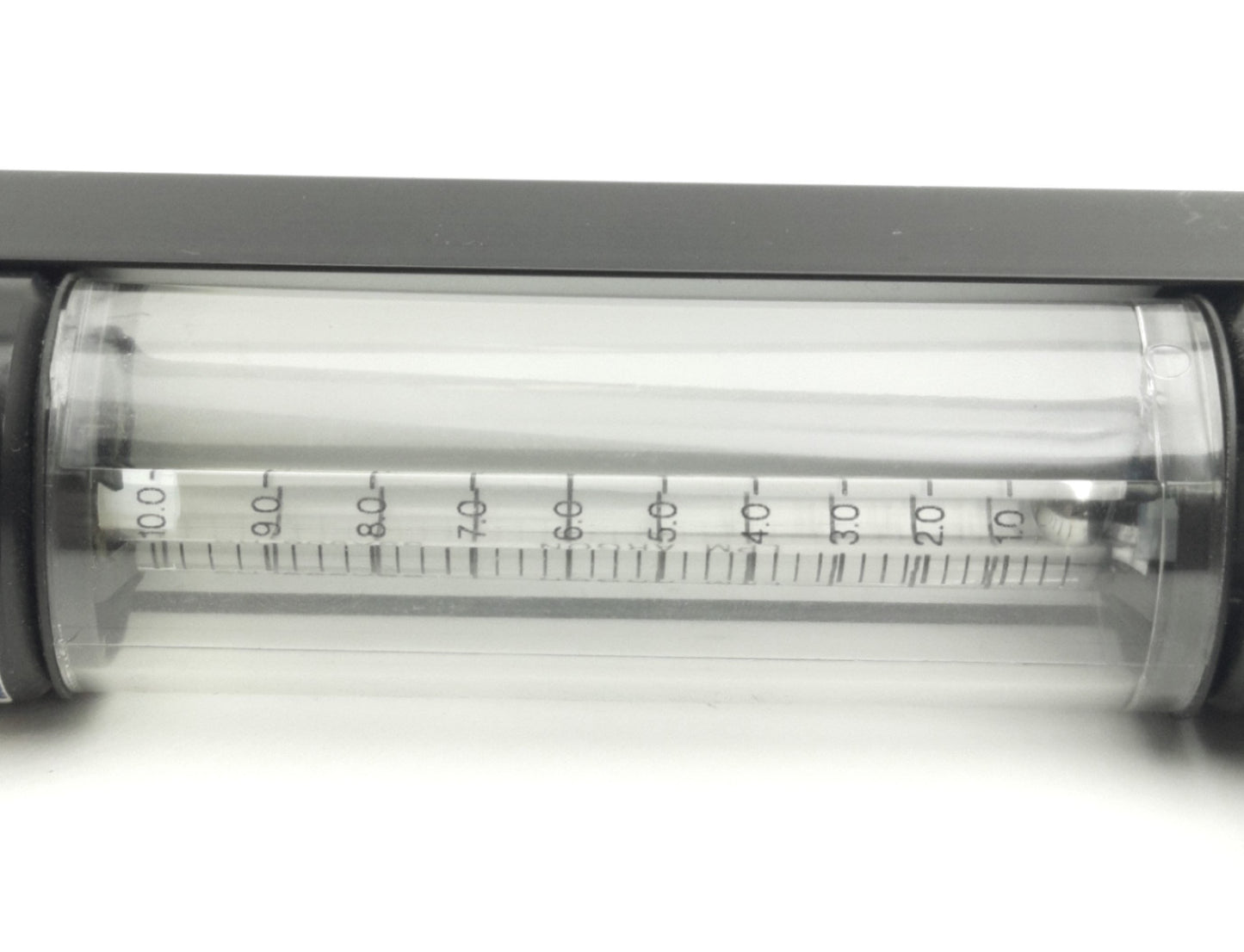 Used Brooks Instruments 1250A Flow Meter 1-10LPM Argon, 1/8" NPT, 65mm Scale, 200Psig