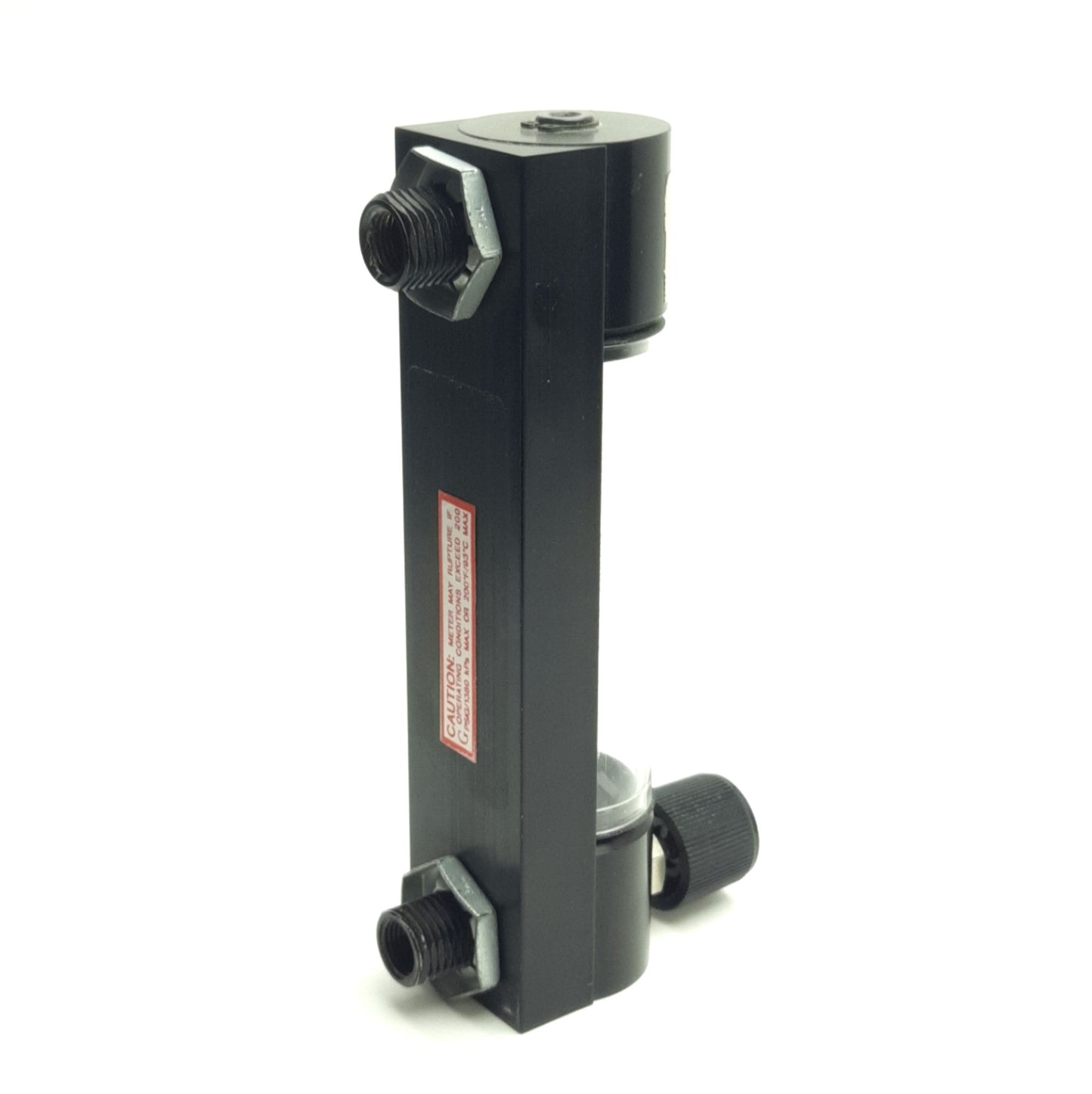 Used Brooks Instruments 1250A Flow Meter 1-10LPM Argon, 1/8" NPT, 65mm Scale, 200Psig