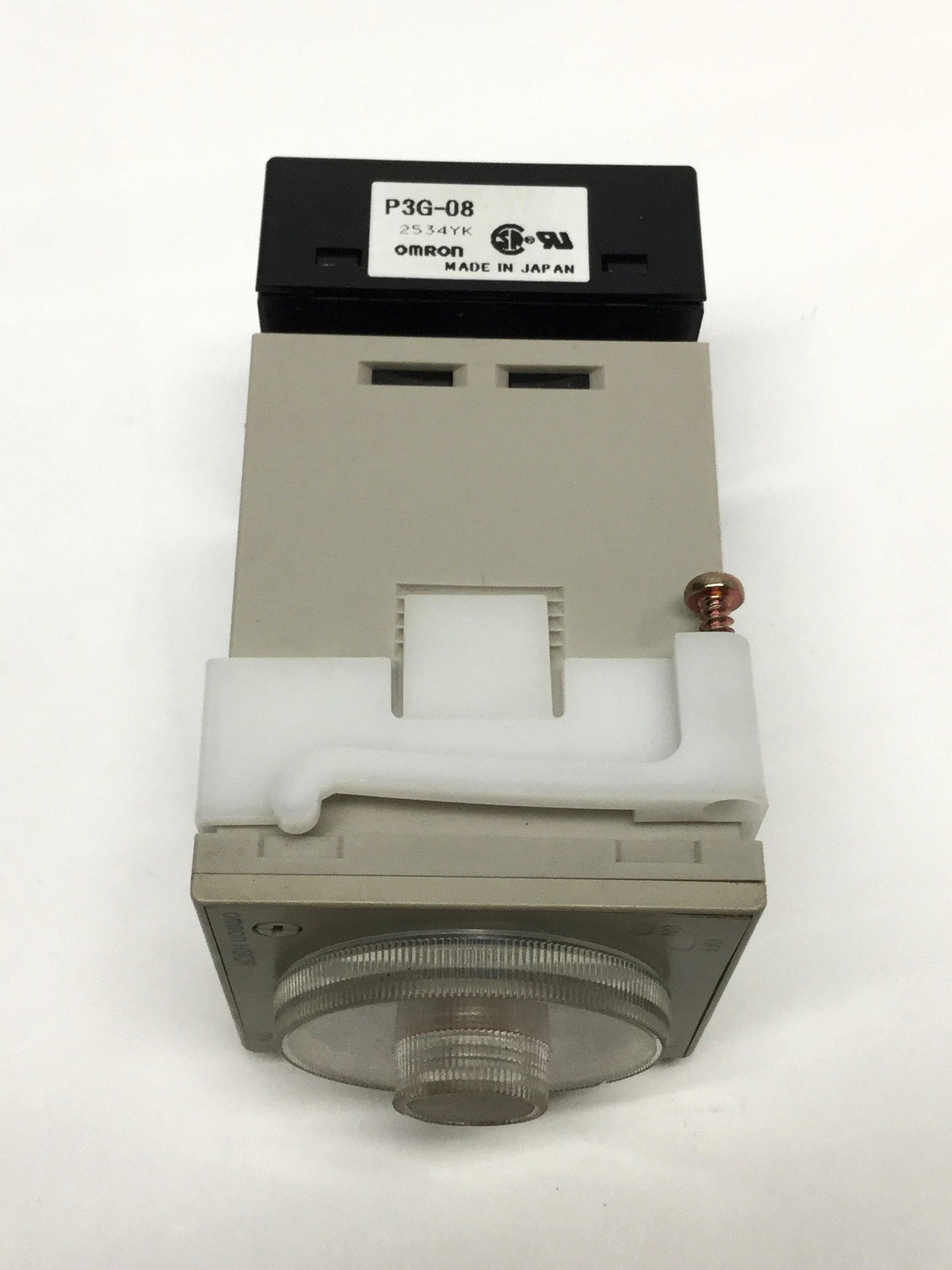 Used Omron H3CR-F8 Twin Timer Relay DPDT 100-240VAC, 5A 250VAC, 0.05s-300h, 8-Pin