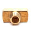 New – Open box Lot of 4 Nycoil 10697 Brass Branch Tee, 3/8in NPT Female to 3/8in NPT Male