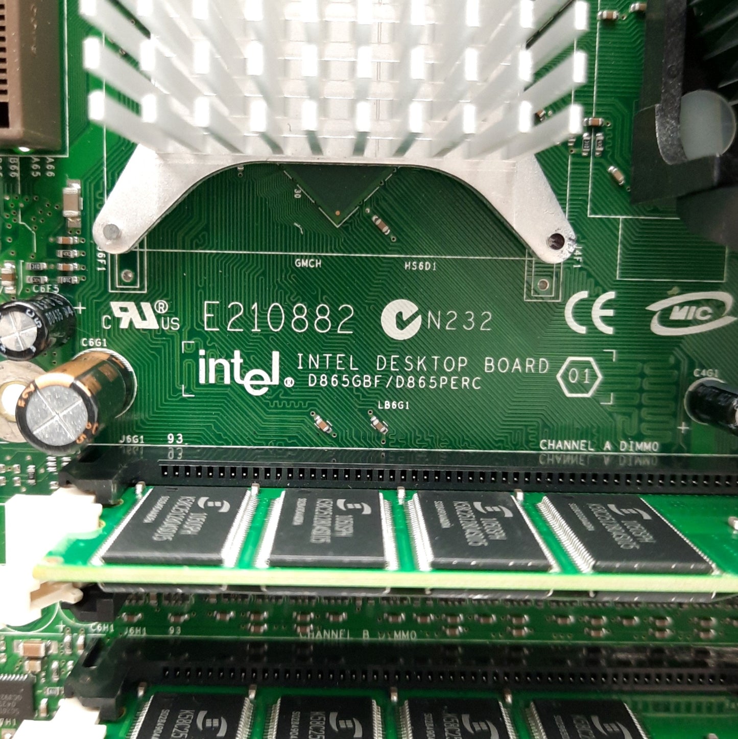 Used Intel D865GBF/D865PERC Motherboard & CPU, 3GHz P4 w/HT, 2GB RAM, AGP, 6x PCI