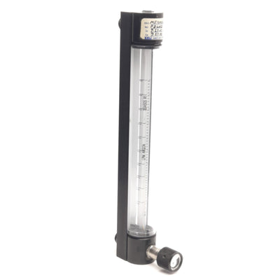 Used Brooks Instruments 1255A Flow Meter 1-10LPM Argon 155mm Scale, 1/8" NPT, 200psig