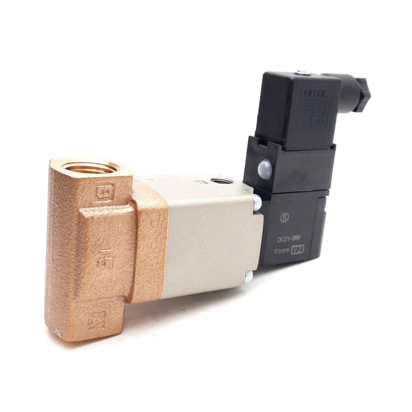 New SMC VNB214B-N15A-5DZB Process Valve, NC, 1/2in NPT, 24VDC, -0.1~1.0MPa