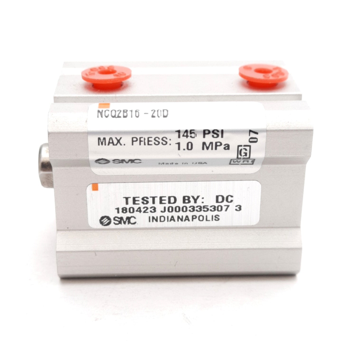 New – Open box Lot of 2 SMC NCQ2B16-20D Compact Cylinder ø16mm Bore 20mm Stroke M5x0.8 1.0MPa