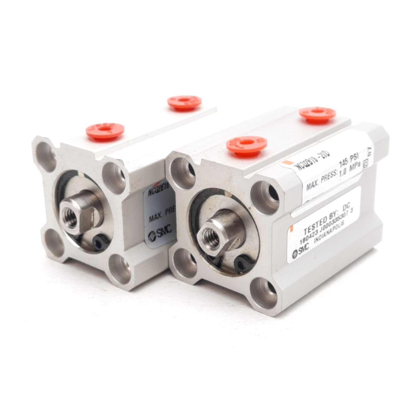 New – Open box Lot of 2 SMC NCQ2B16-20D Compact Cylinder ø16mm Bore 20mm Stroke M5x0.8 1.0MPa