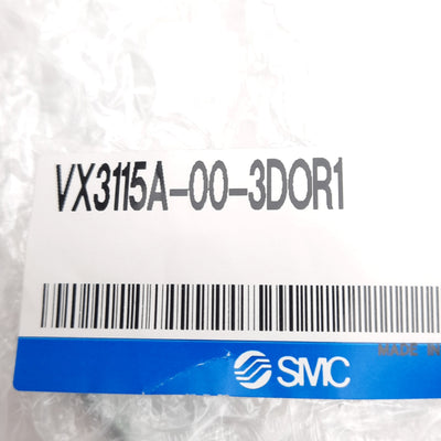 New SMC VX3115A-00-3DOR1 Solenoid Valve ø1.5mm Orifice, Oil, 110VAC, DIN Terminal