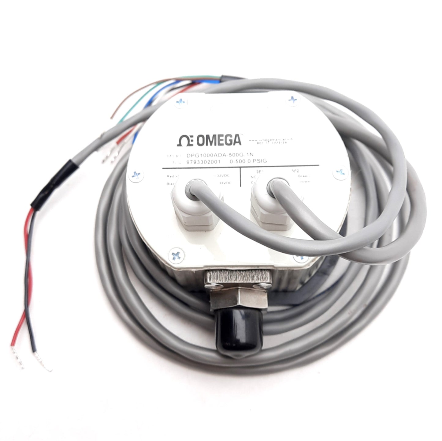 New Omega DPG1000ADA-500G-1N Digital Pressure Gauge 500psig 8-24VAC/9-32VDC 1/4" NPT