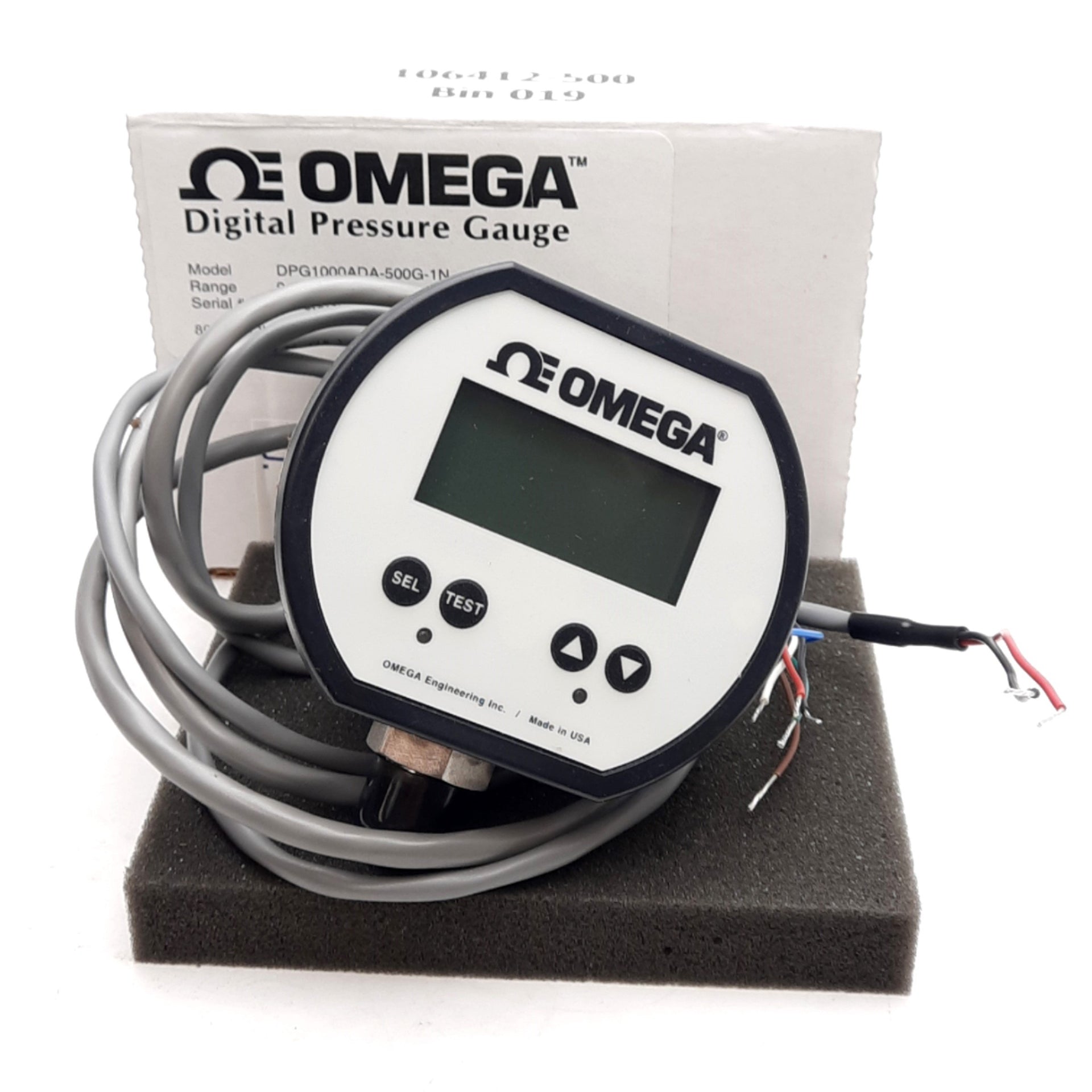 Omega DPG1000ADA-500G-1N Digital Pressure Gauge 500psig 8-24VAC/9