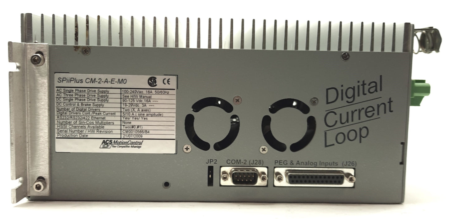 Used ACS Motion Control SPiiPlus CM-2-A-E-M0 Motor Drive/Controller, 2-Axis XA, 5/10A