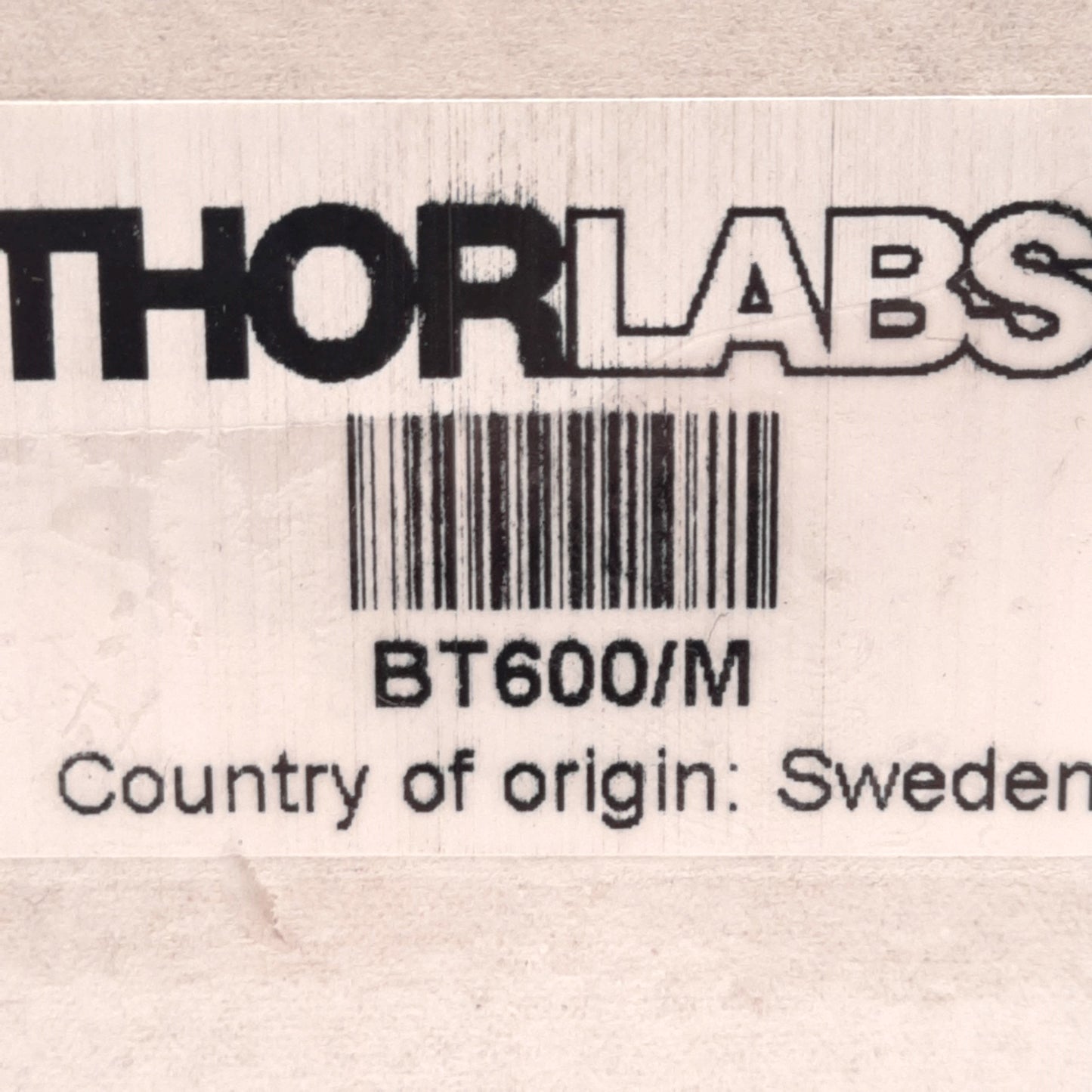 New Thorlabs BT600/M Beam Trap, 200nm to 3µm, CW, 80W, 150W/cm², 30mJ/cm², ø11mm