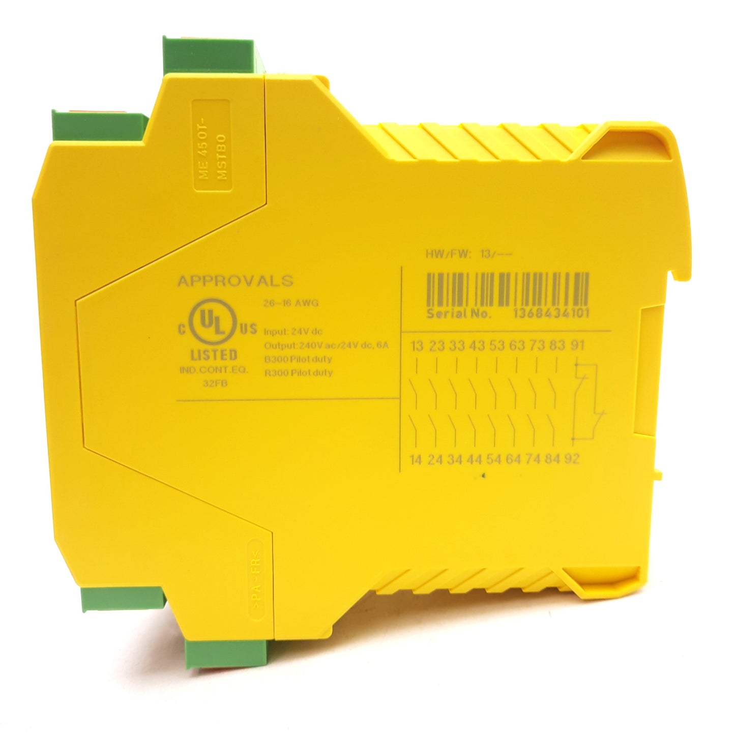 New Phoenix Contact PSR-SPP-24UC/ESAM4/8X1/1X2 Safety Relay, 8NO +1NC, 24V 6A