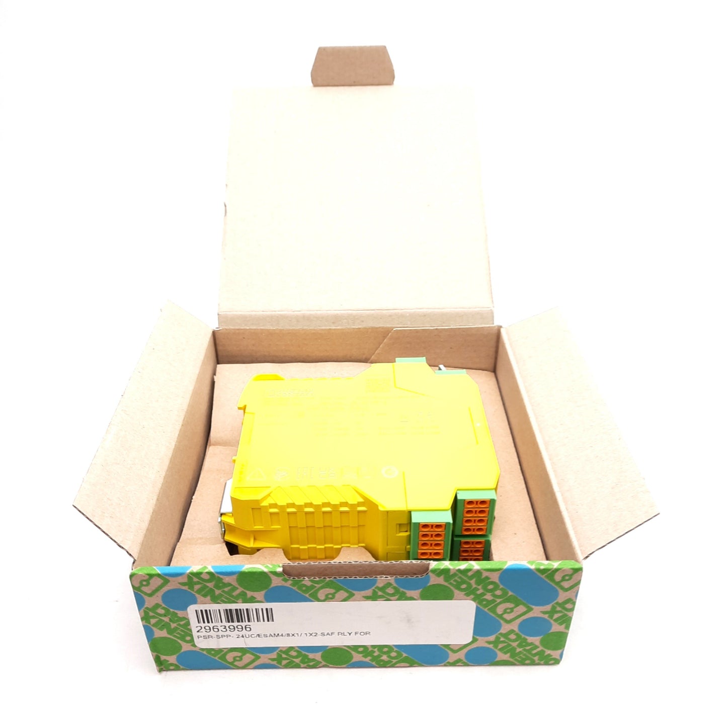 New Phoenix Contact PSR-SPP-24UC/ESAM4/8X1/1X2 Safety Relay, 8NO +1NC, 24V 6A