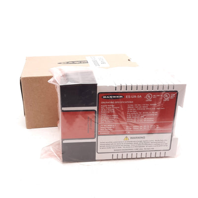 New Banner ES-UA-5A Safety Relay E-Stop Module, 4NO + 1NC + 2AUX, 115VAC/12-24VDC