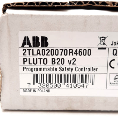 New ABB Jokab Safety 2TLA020070R4600 Safety Controller, 24VDC 5A, 16 Input 4 Output