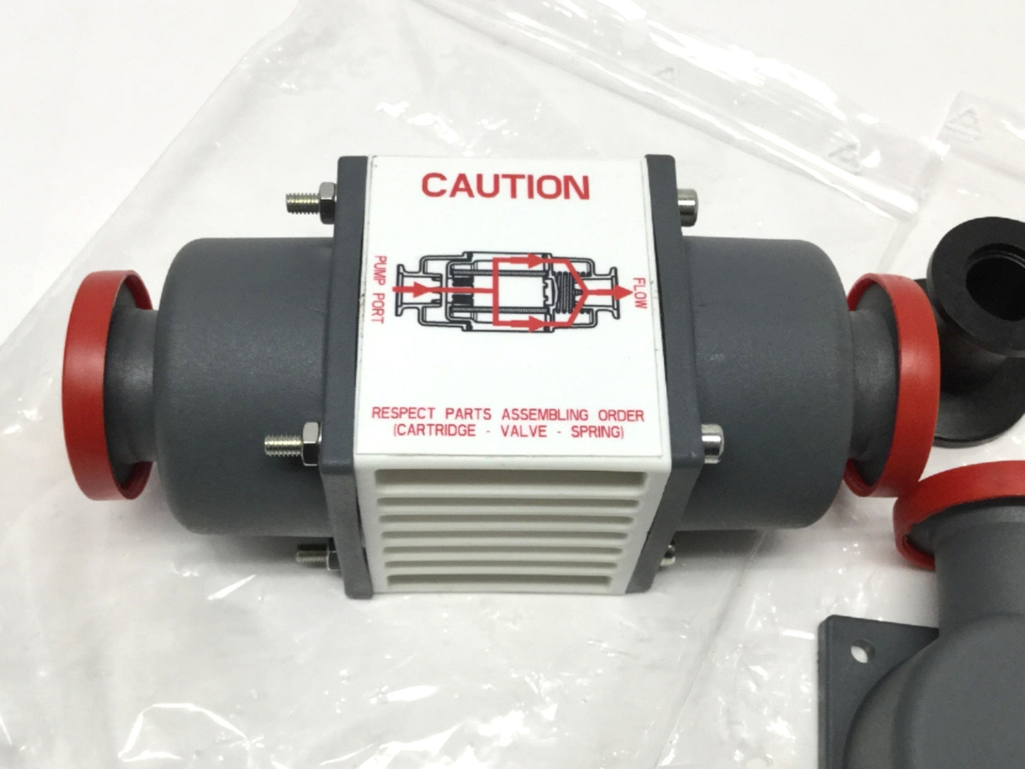 New – Open box Pfeiffer Adixen ES 25 S ACP Vacuum Pump External Exhaust Silencer DN25 ISO-KF