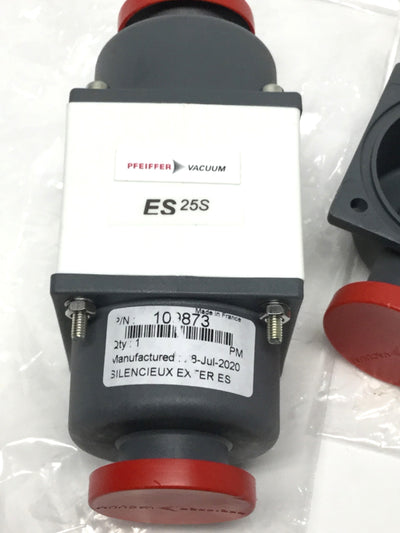 New – Open box Pfeiffer Adixen ES 25 S ACP Vacuum Pump External Exhaust Silencer DN25 ISO-KF