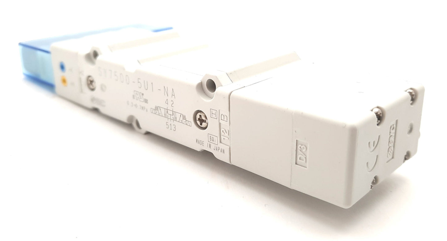New SMC SY7500-5U1-NA Solenoid Valve 5 Port 3 Position 24VDC 0.7MPa