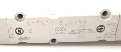 New SMC SY7500-5U1-NA Solenoid Valve 5 Port 3 Position 24VDC 0.7MPa