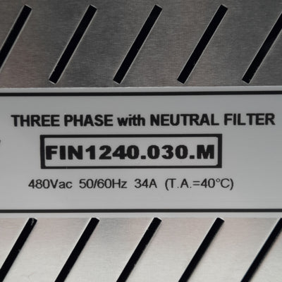 New Enerdoor FIN1240.30.M Three Phase with Neutral Filter, 480VAC 30A, 3mA Leakage