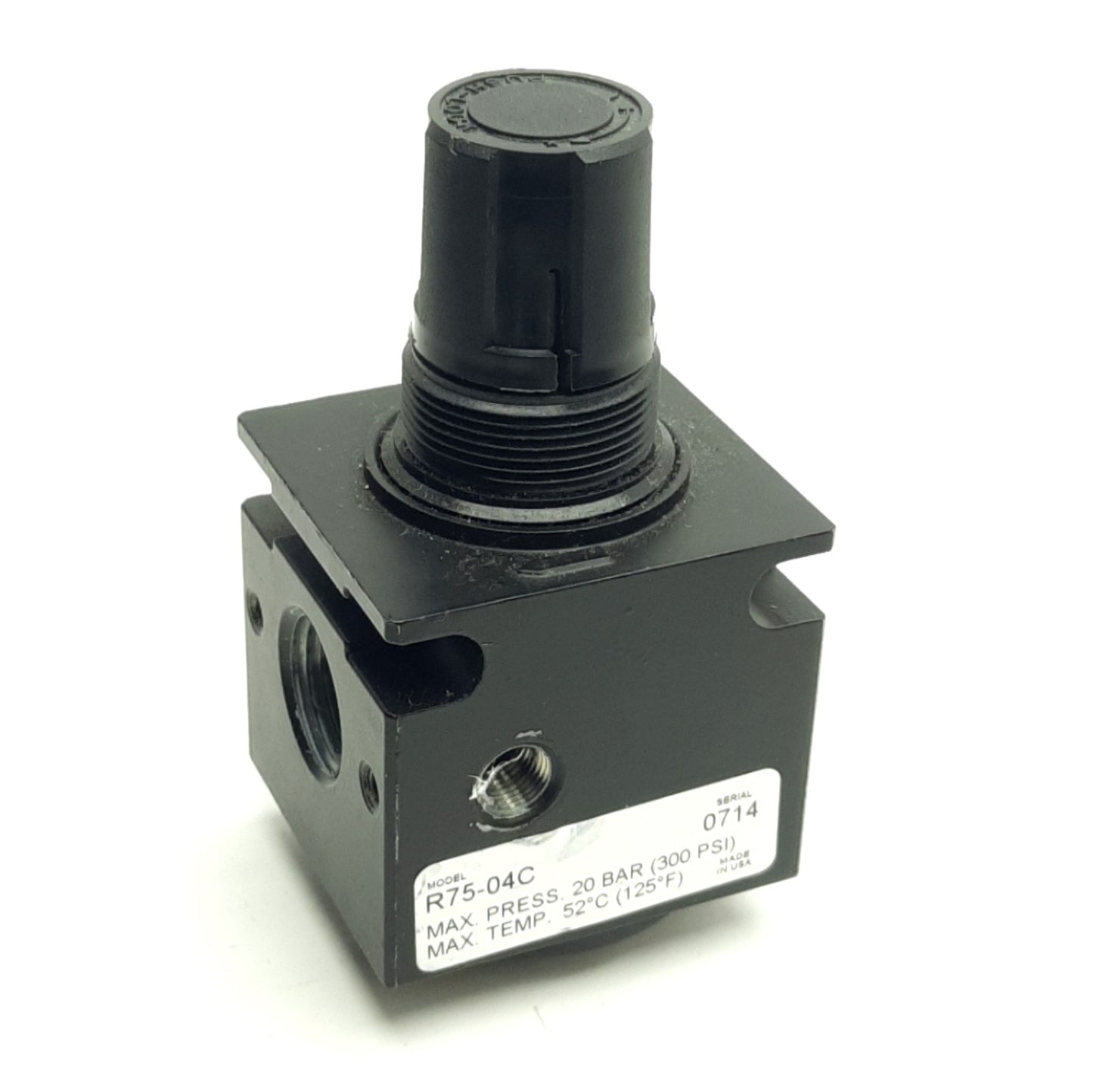 Used Parker R75-04C Watts Pneumatic Regulator 1/2" NPT, 125 Psi Range, 60 SCFM