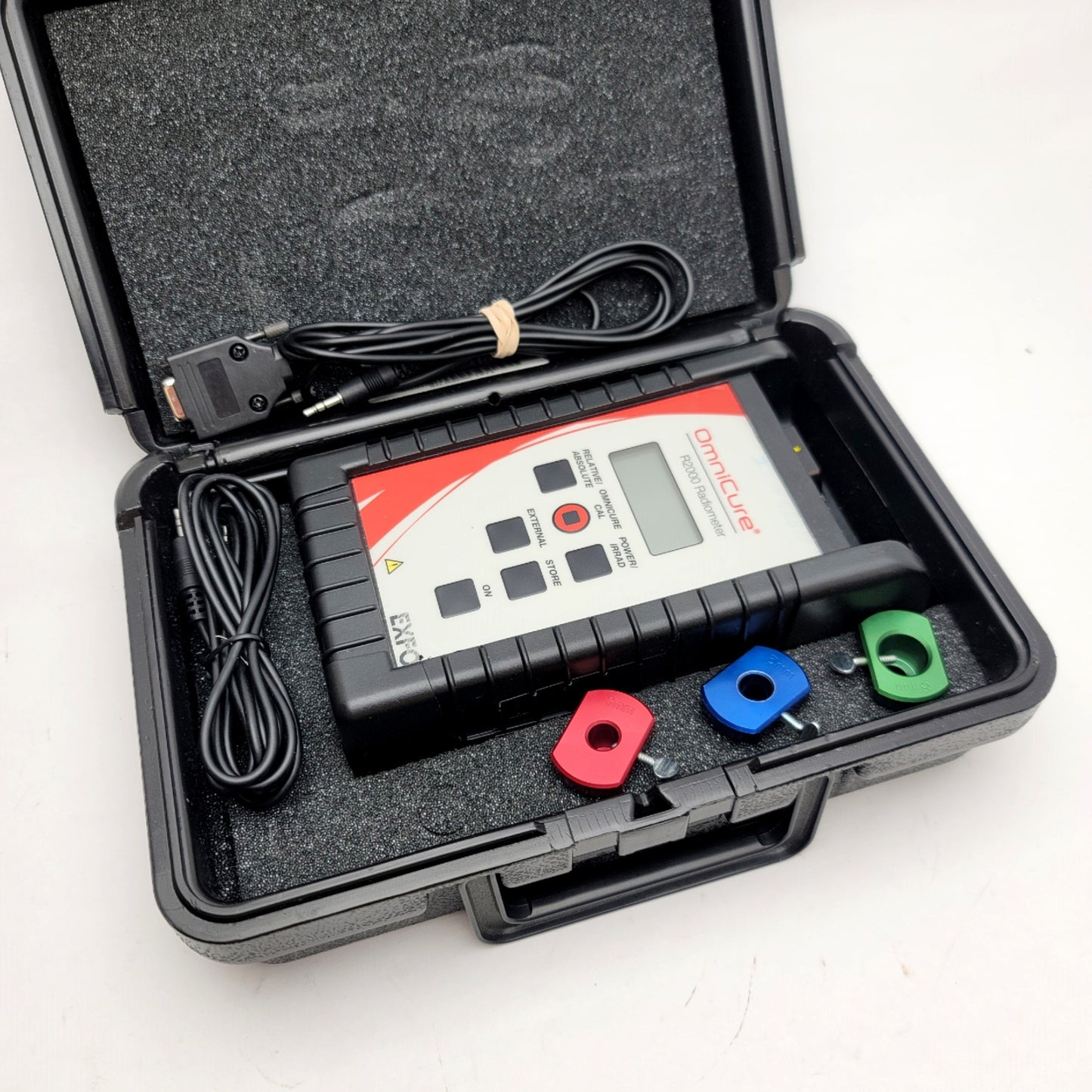 Used Lumen Dynamics 010-00208 OmniCure R2000 UV Radiometer 1mW-12W 250nm-1µm, 3/5/8mm