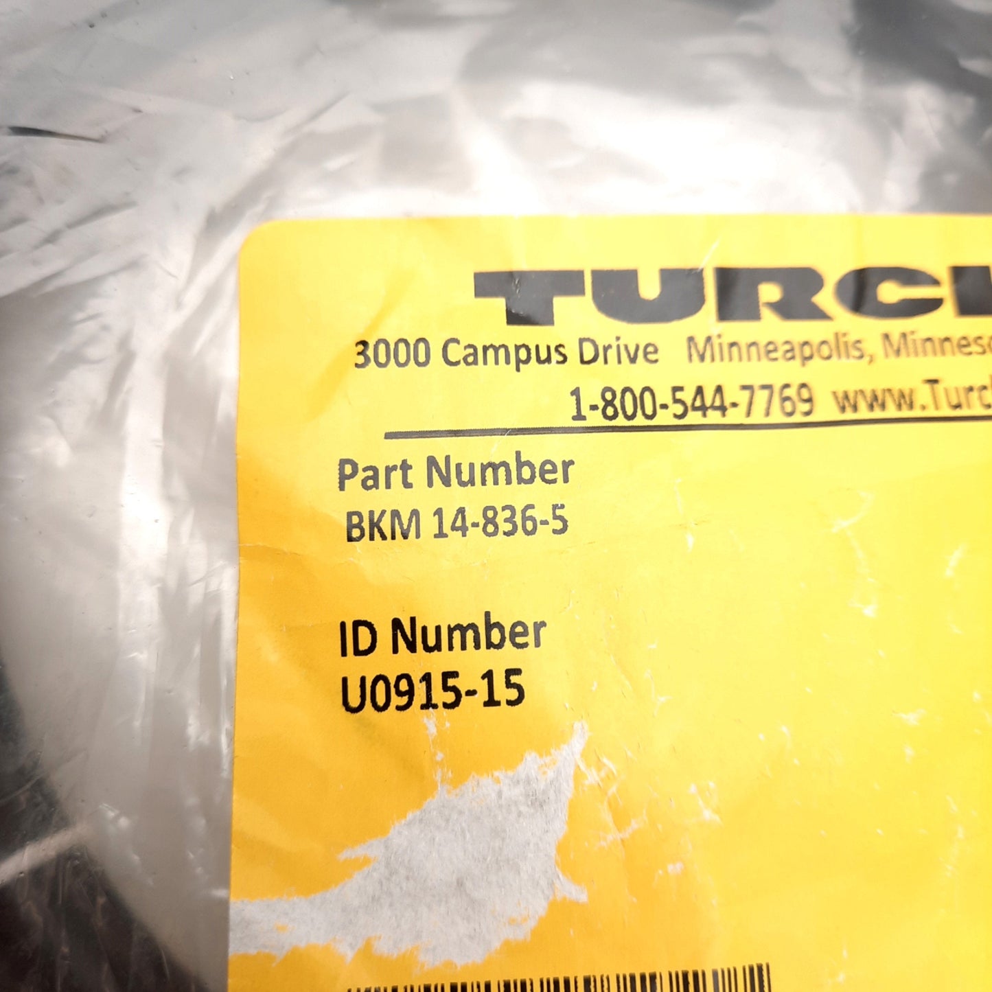 New Turck BKM 14-836-5 Verafast Cordset, M16 14-Pin Female Straight to 10-Wire, 5m
