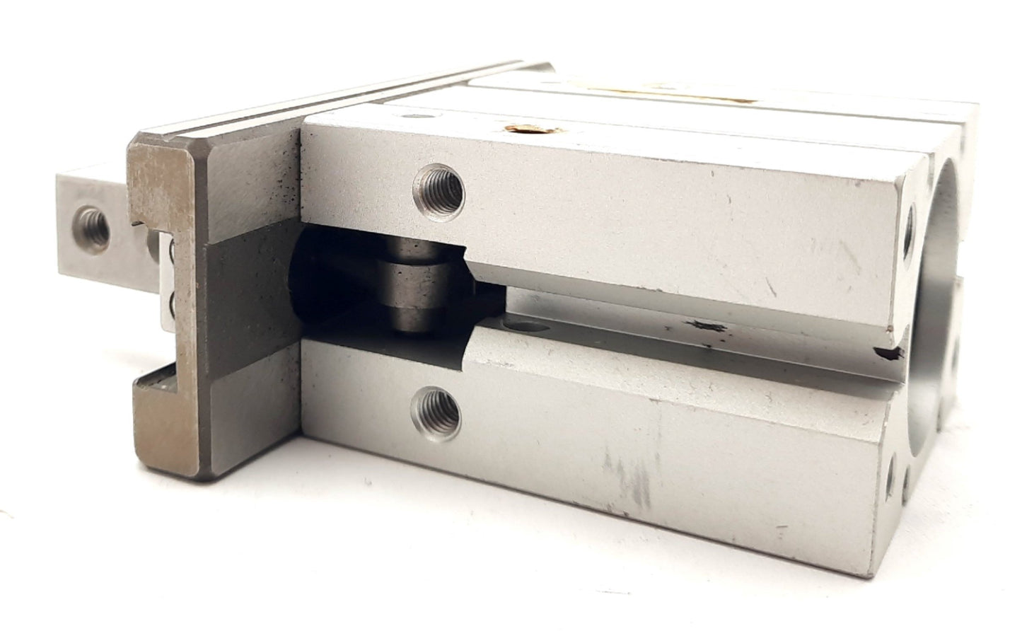 Used SMC MHZ2-32D Parallel Style Air Gripper Double Action 32mm Bore 193N, 26mm, 48mm