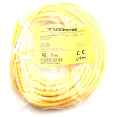 New Turck PKG 4M-10 Picofast Cordset, M8 4-Pin Female Straight to Flying Leads, 10m