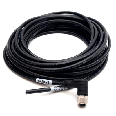 New – Open box ABB 2TLA020056R1500 M12-C101V2 Sensor Cable, M12 5-Pin Female Right Angle, 10m