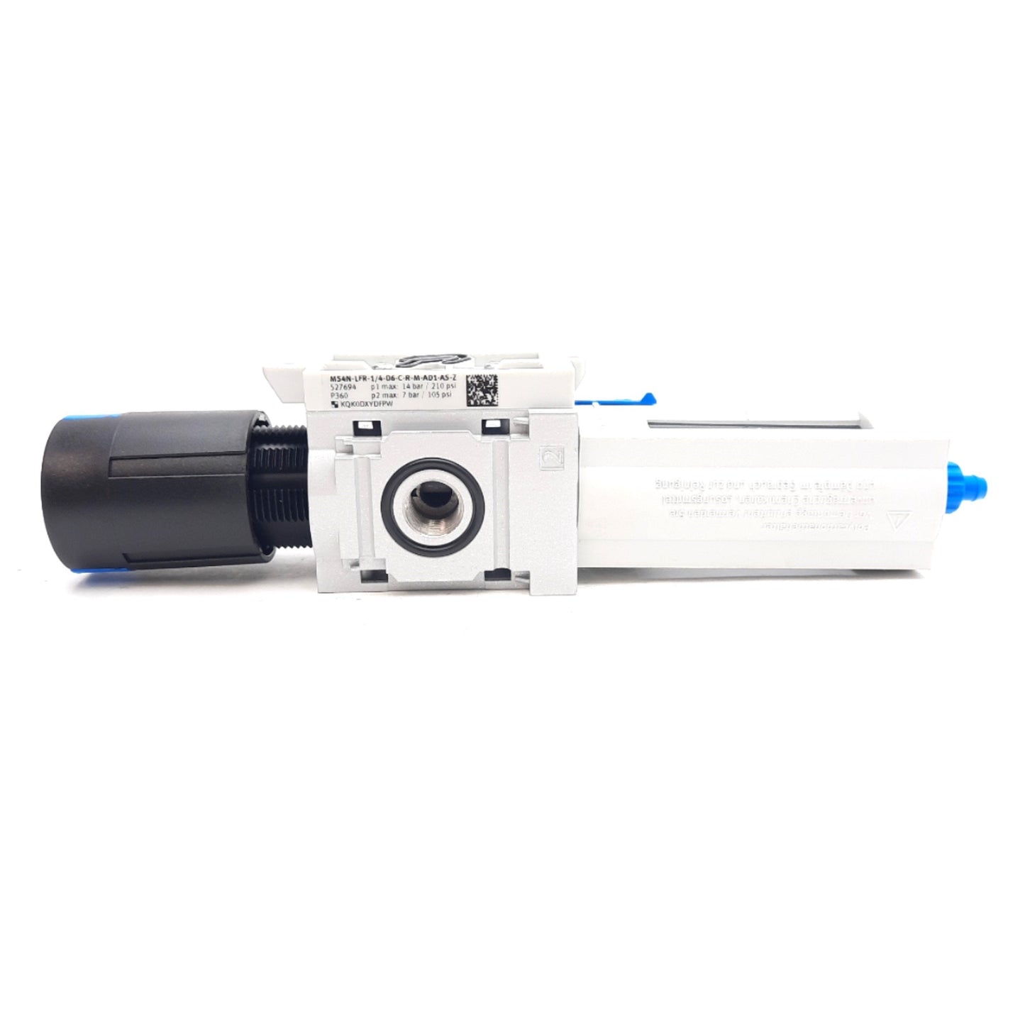 New – Open box Festo MS4N-LFR-1/4-D6-C-R-M-AS-Z Filter Regulator 0.3-14bar, 5µm, 1/4in NPT