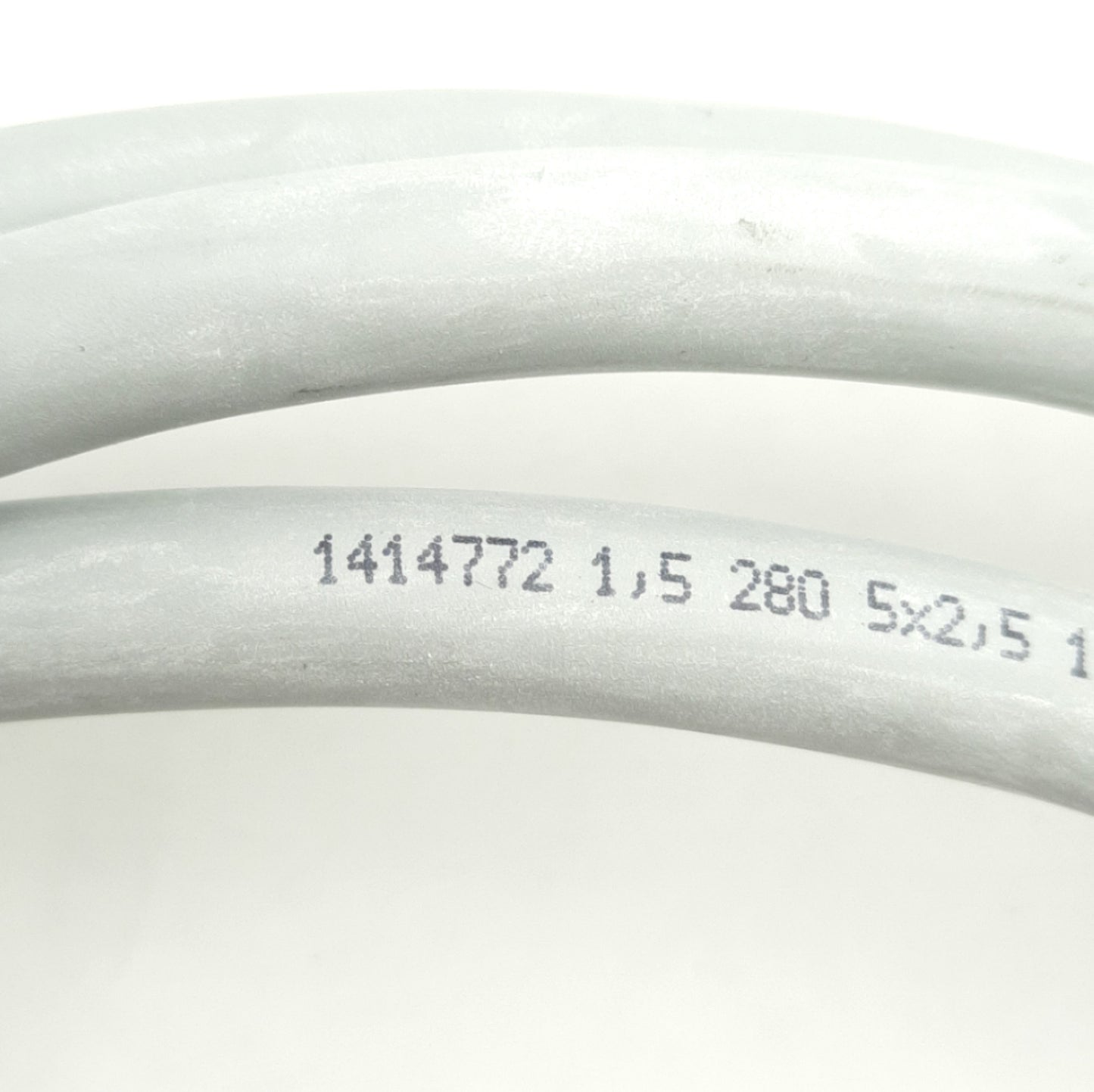 Used Phoenix Contact SAC-5P- 1,5-280/M12FSL FE 1414772 Power Cable, M12FSL 5-P, 5Ft